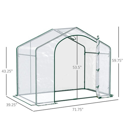 US Local Portable Walk-in Steel Frame Garden Greenhouse