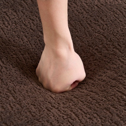 US Local LY-022 Full Compression Sponge L-Shape Sectional Sofa, Brown Modular Chaise Chenille Couch, 30D High-Density For Apartment Living Room, 900 Lbs.