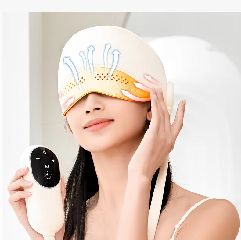 US Local Creative Sleep Aid Head Eye Massager Heating Pain Relief Relaxing Apparatusma Massage At Home