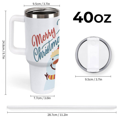 POD US Local 40oz Large Capacity Car Cup Christmas Tree Snowman