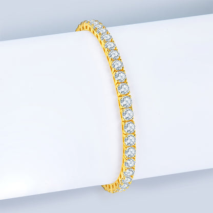 Unique Luxury Fashion Mosan Diamond S925 Silver Bracelet