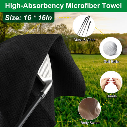 US Local 1Pc 3 In 1 Golf Club Cleaning Kit Golf Club Cleaner Brush With 5Oz Water Bottle Retractable Clip Groove Sharpener Golf Towel Gift For Golfers