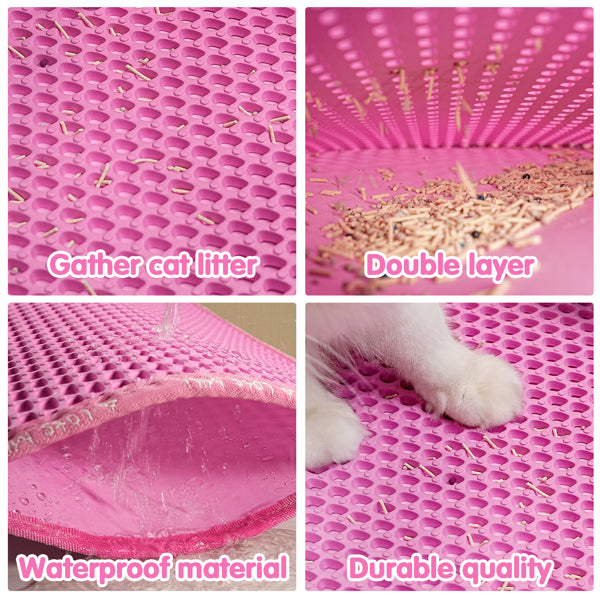 US Local Double Layer Rice Shaped Cat Litter Pad