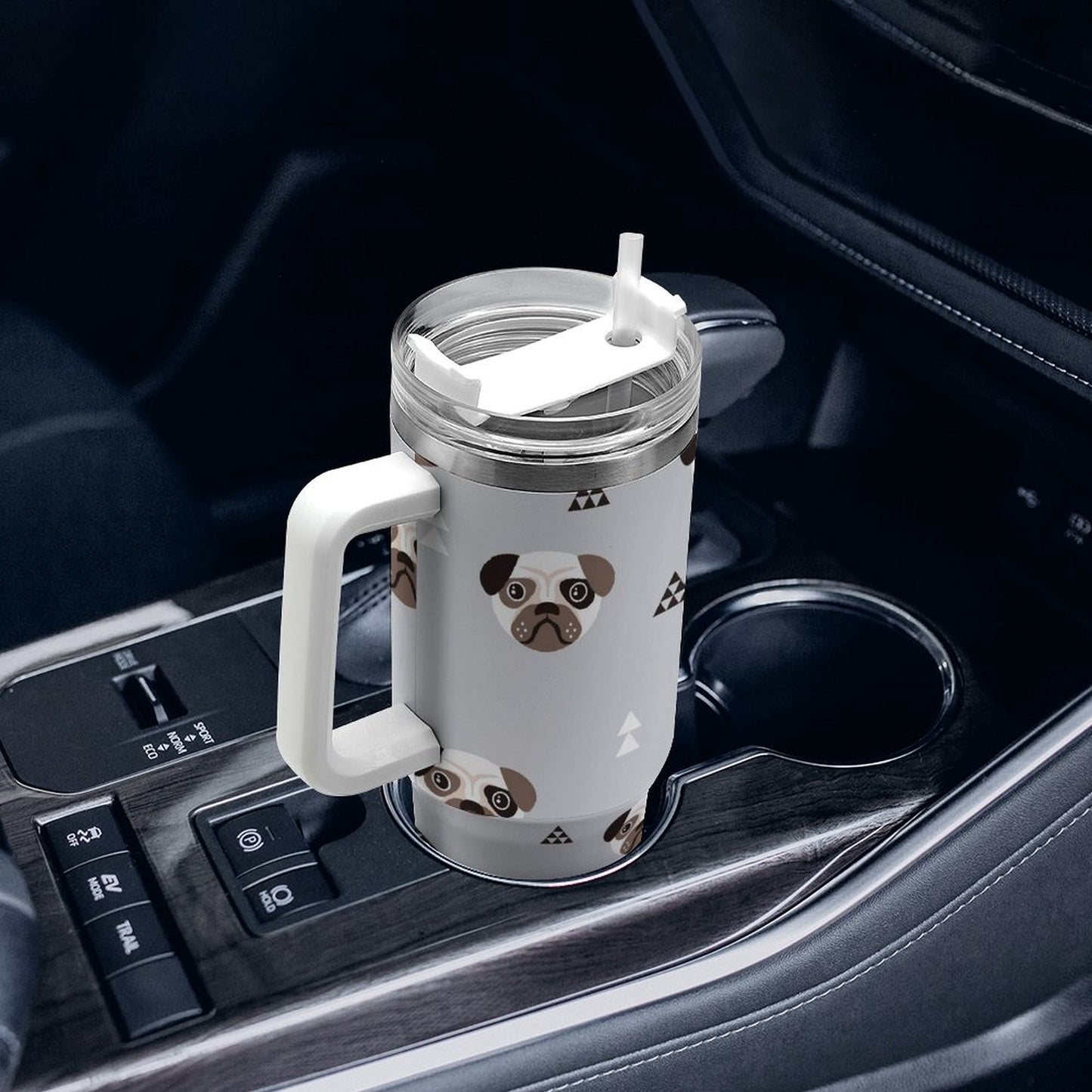 PHDT00236 POD US Local Tumbler 40 oz Large Capacity Car Cup Bulldog, Dog