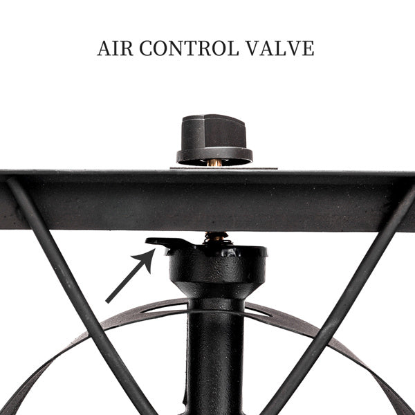 US Local Outdoor Camp Stove High Pressure Propane Gas Cooker Portable Cast Iron Patio Cooking Burner Single Burner 75000-BTU