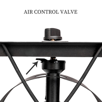 US Local Outdoor Camp Stove High Pressure Propane Gas Cooker Portable Cast Iron Patio Cooking Burner Single Burner 75000-BTU