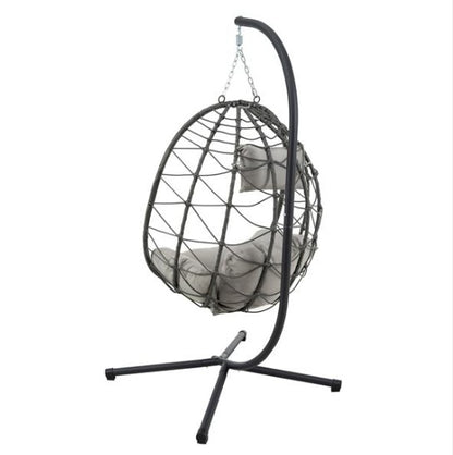 US Local Indoor And Outdoor Swing Chairs, Hanging Basket Chairs With Stands Are Suitable For Bedrooms, Living Rooms, Balconies