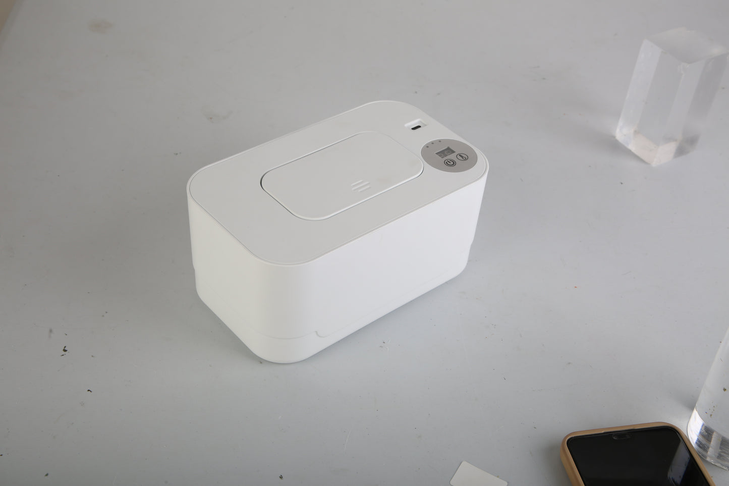 US Local 1Pc Baby Wipe Warmer With 3 Temperature Settings Type C Powered Baby Wet Wipes Dispenser With Night Light Large Capacity Diaper Wipe Warmer For Baby