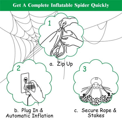 US Local 6 Feet Halloween Decorate Inflatable Spider