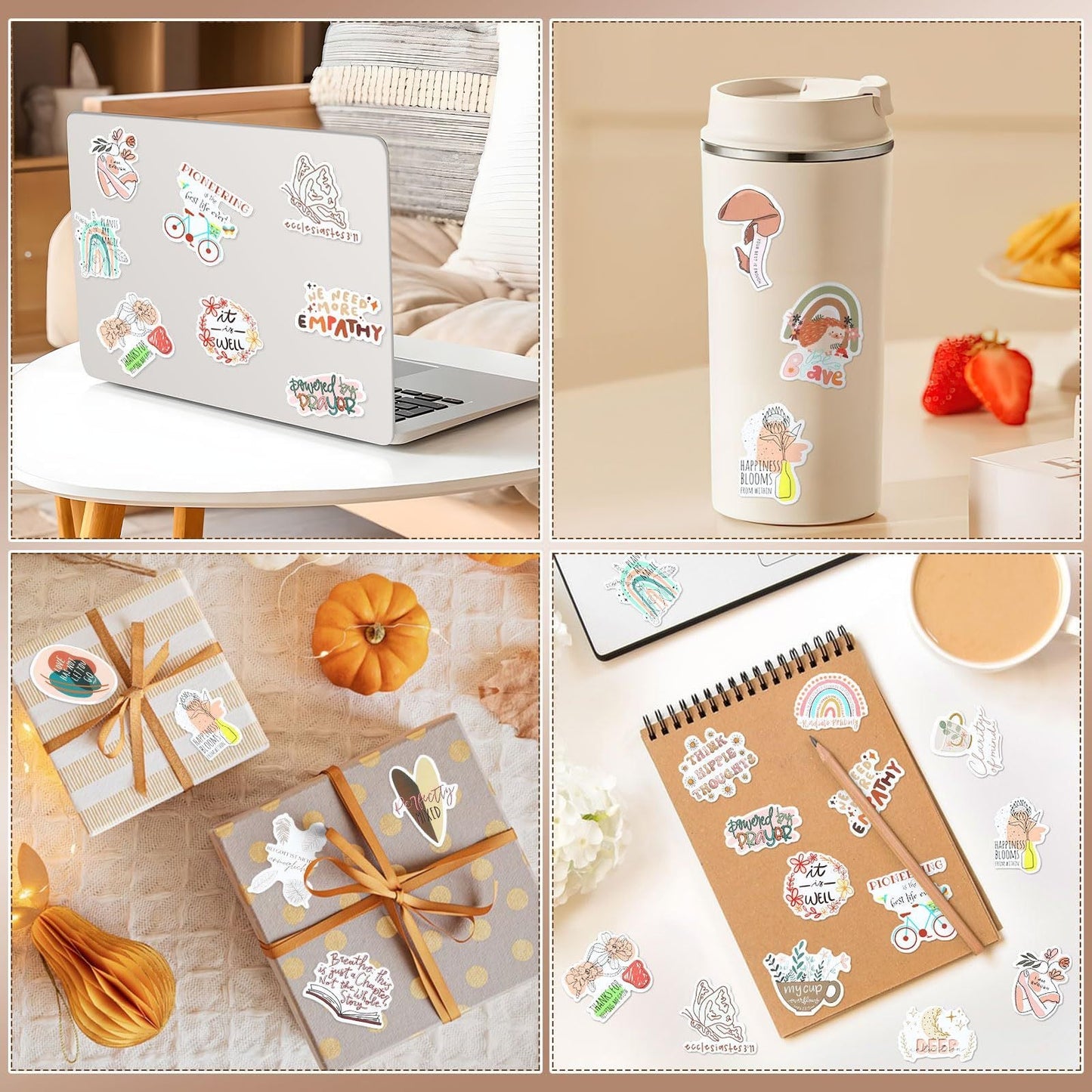 US Local Bible Verse Stickers, Inspirational Christian, Boho Bible Prayer Board, Religious Faith Phrase Stickers Study Supplies For Journaling Scrapbook415-10303-I