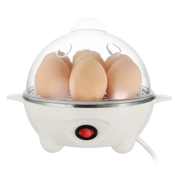 US Local Electric Egg Cooker 7-Capacity BPA-Free Hard-Boiled Egg Maker W Auto-Off Measuring Cup
