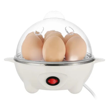 US Local Electric Egg Cooker 7-Capacity BPA-Free Hard-Boiled Egg Maker W Auto-Off Measuring Cup