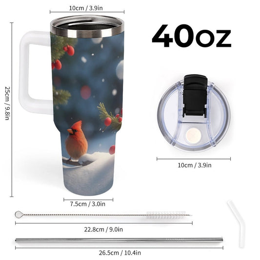 PHDT00125 POD US Local Tumbler 40 oz Large Large Capacity Car Cup Red Bird