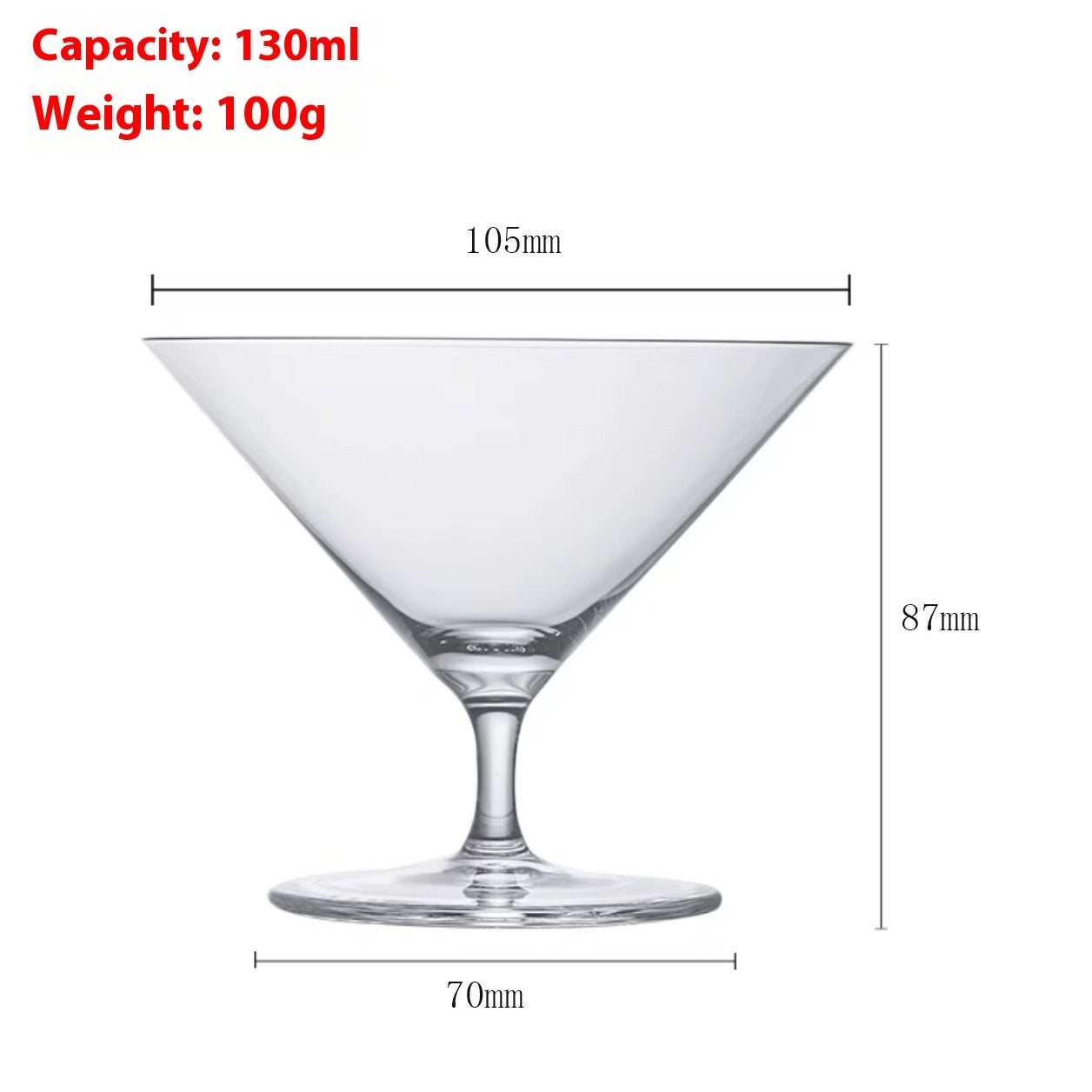 Fine Rod Champagne Drink SUNFLOWER Ice Cream High Leg Thin Wall Red Wine Cup