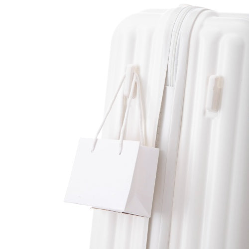 US Local ABS Spinner Wheel Luggage  Carry On Suitcase  With Cup Holder  USB Port  Phone Holder 20  24   28