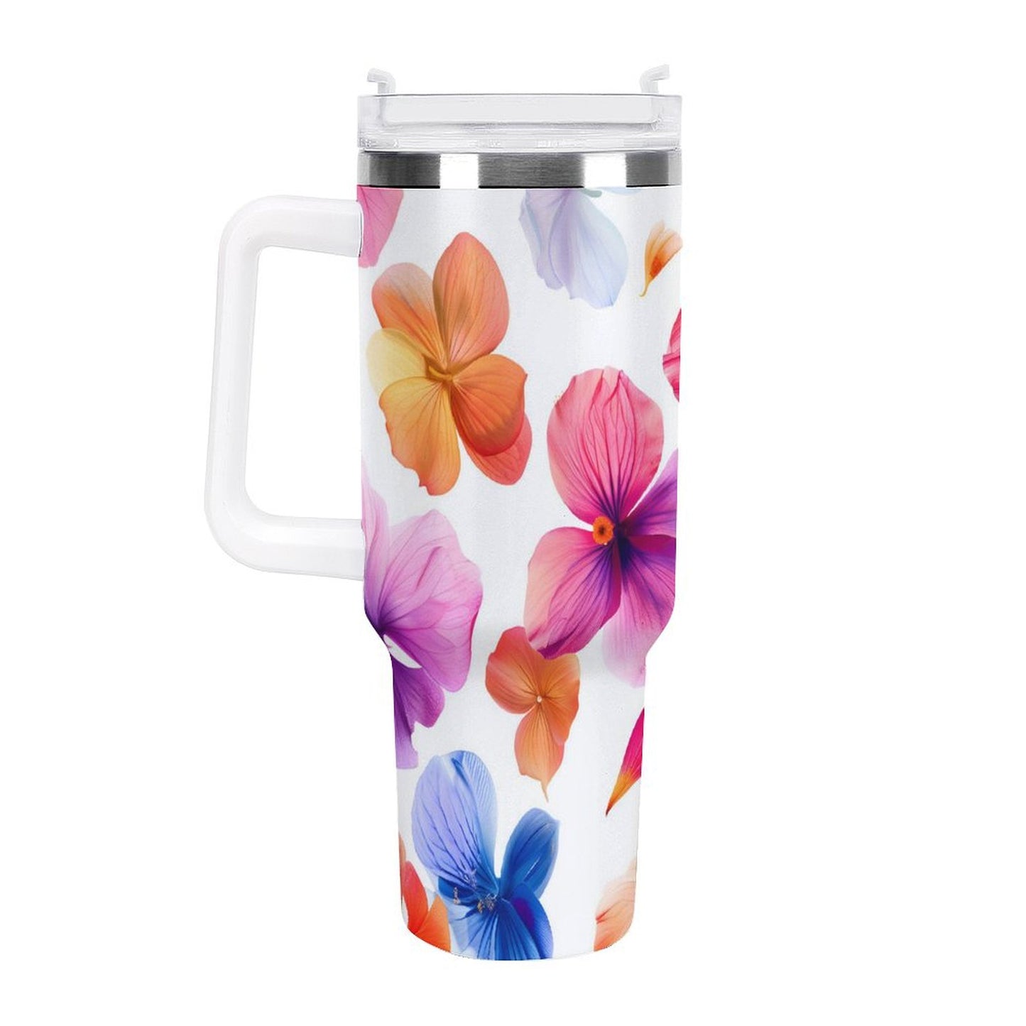 PHDT00056 POD US Local Tumbler 40 oz Large Capacity Car Cup Butterflies, Flowers