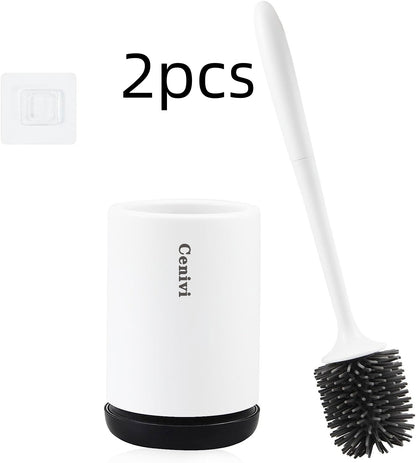 US Local Non-stick Hair Soft Plastic Brush Head Toilet