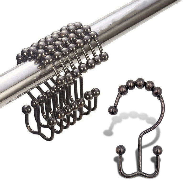 US Local Stainless Steel Mountain-shaped Ball Curtain Hook