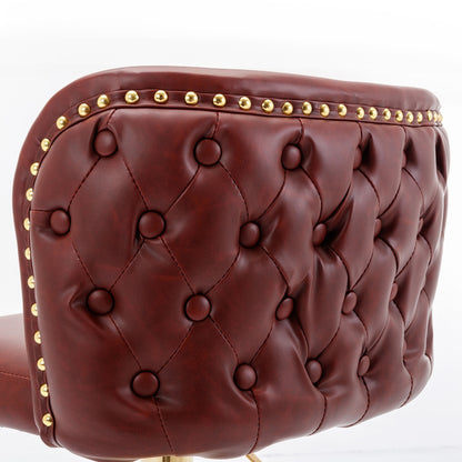 US Local Furniture Swivel Barstools Adjustable Height, Modern PU Upholstered Stools