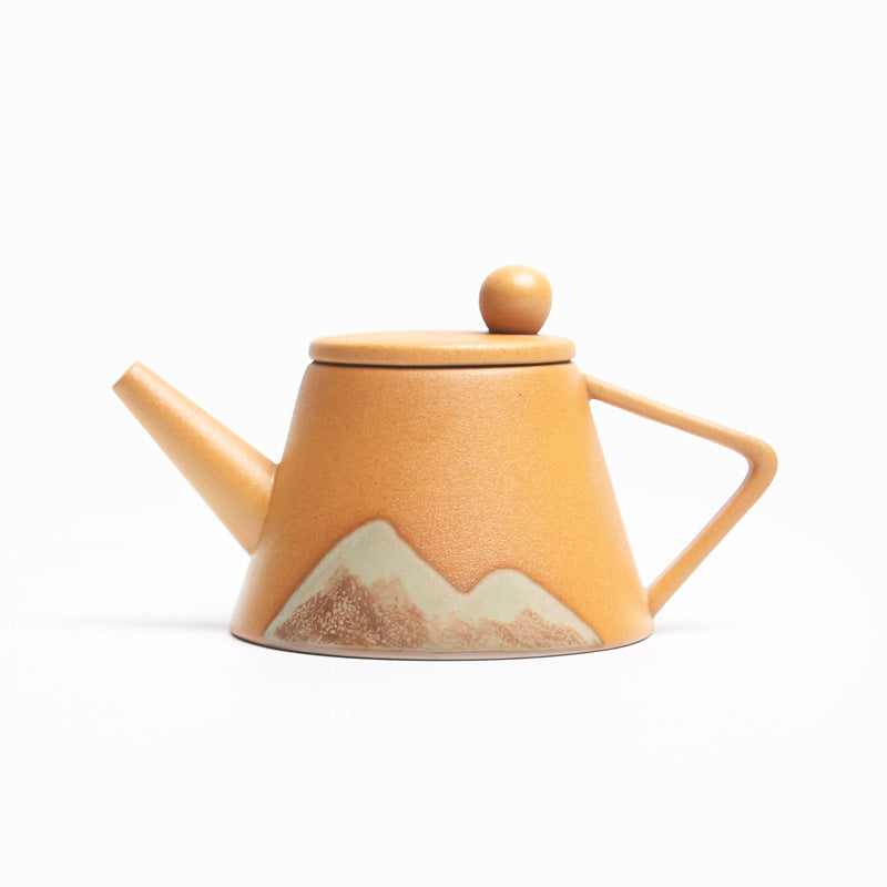 USA Local Teapot Ceramic Single Pot Underglaze Color Set Japanese Household Teapot