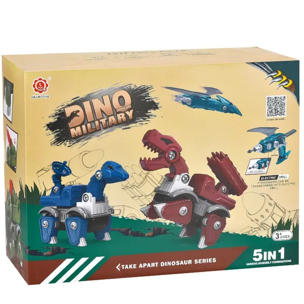 US Local 5 Pack Dinosaur Toys For Kids Age 3, Take Part Toys Dinosaur Building Toys Set For Toddler