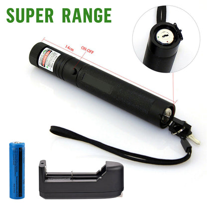 US Local 9900Mile Strong Green Laser Pointer Pen Light Visible Beam Lazer AAA Torch 532nm USB Rechargeable Flashlight
