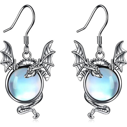 European And American Fashion Twelve Zodiac Flying Dragon Earrings