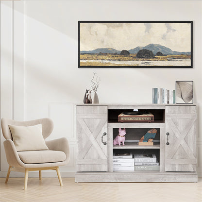 US Local Vintage Home Living Room Wooden TV Cabinet