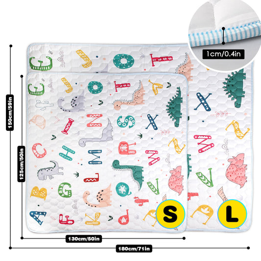 US Local 1Pc 71x59IN Or 50X50IN Baby Play Mat Non-Slip Baby Crawling Mat Foldable Playpen Mat Machine Washable For Newborns Infants Babies Toddlers