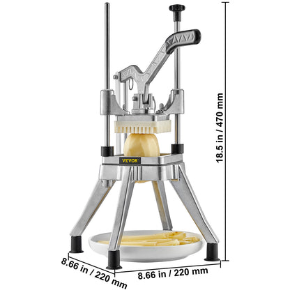 US Local VEVOR Commercial Chopper Commercial Vegetable Chopper With 4 Blades Fruits Dicer