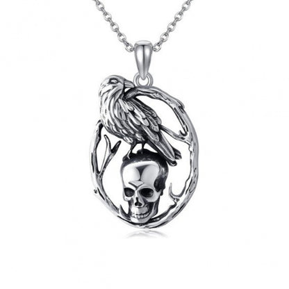Creative Retro Halloween Skull Pendant Necklace