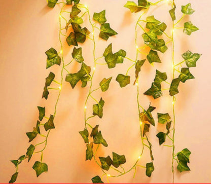 Thanksgiving Ivy Lighting Chain Eucalyptus Leaf Rattan