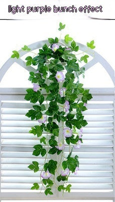 US Local Simulation Plant Morning Glory Ratten For Wall Hanging Decoration
