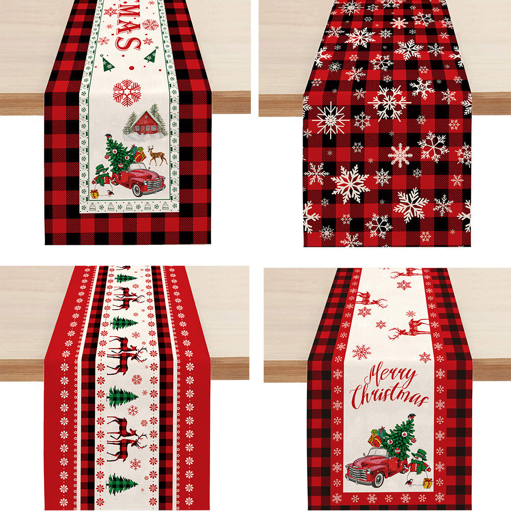 Christmas Table Runner Home Decoration Fabric