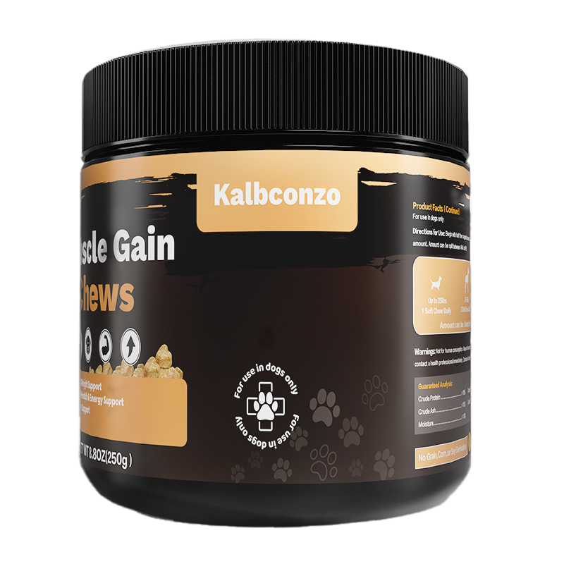 US Local Muscle Gain Chews For Dogs High Protein Dog Food Health Supplement Premium Muscle Builder For All Breeds Soft Dog Chews