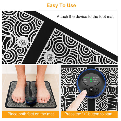 US Local Foot Massage Pad Electric Stimulator Massager