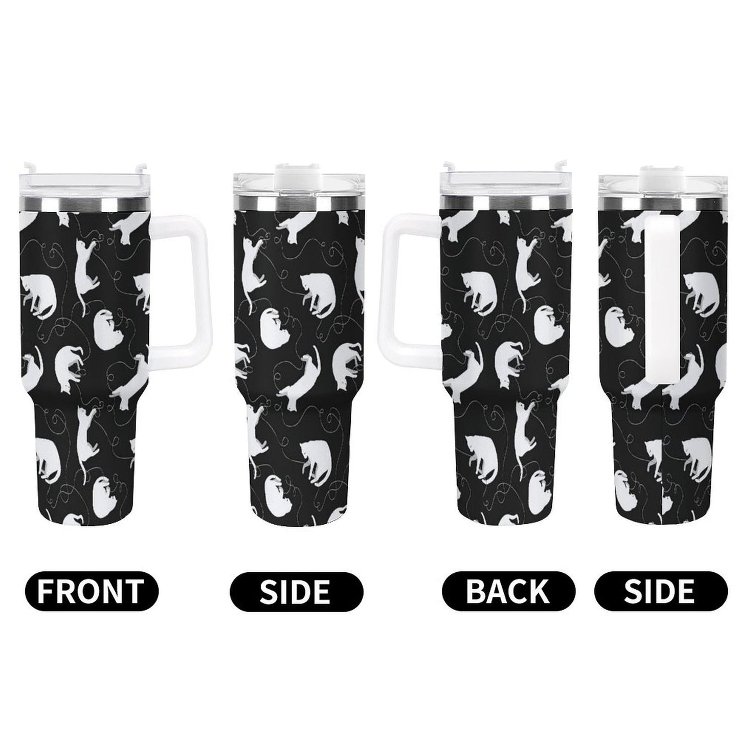 PHDT00193 POD US Local Tumbler 40 oz Large Capacity Car Cup Cat