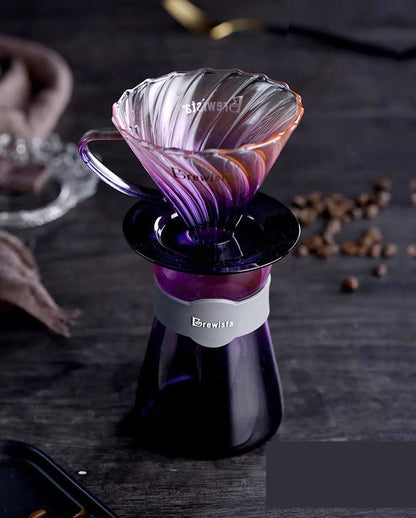 Heat Resistant Glass Hand Brew Coffee Filter Cup Sharing Pot