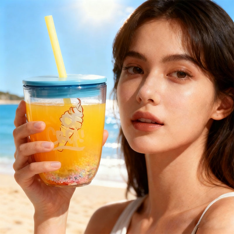 US Local Sparkling Drinking Bottle-Blue 350ML