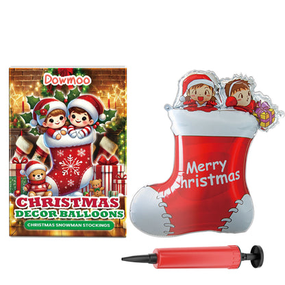 US Local Dowmoo Christmas Balloon Balloon Standing Santa Claus Reindeer Christmas Tree Event Atmosphere Decoration