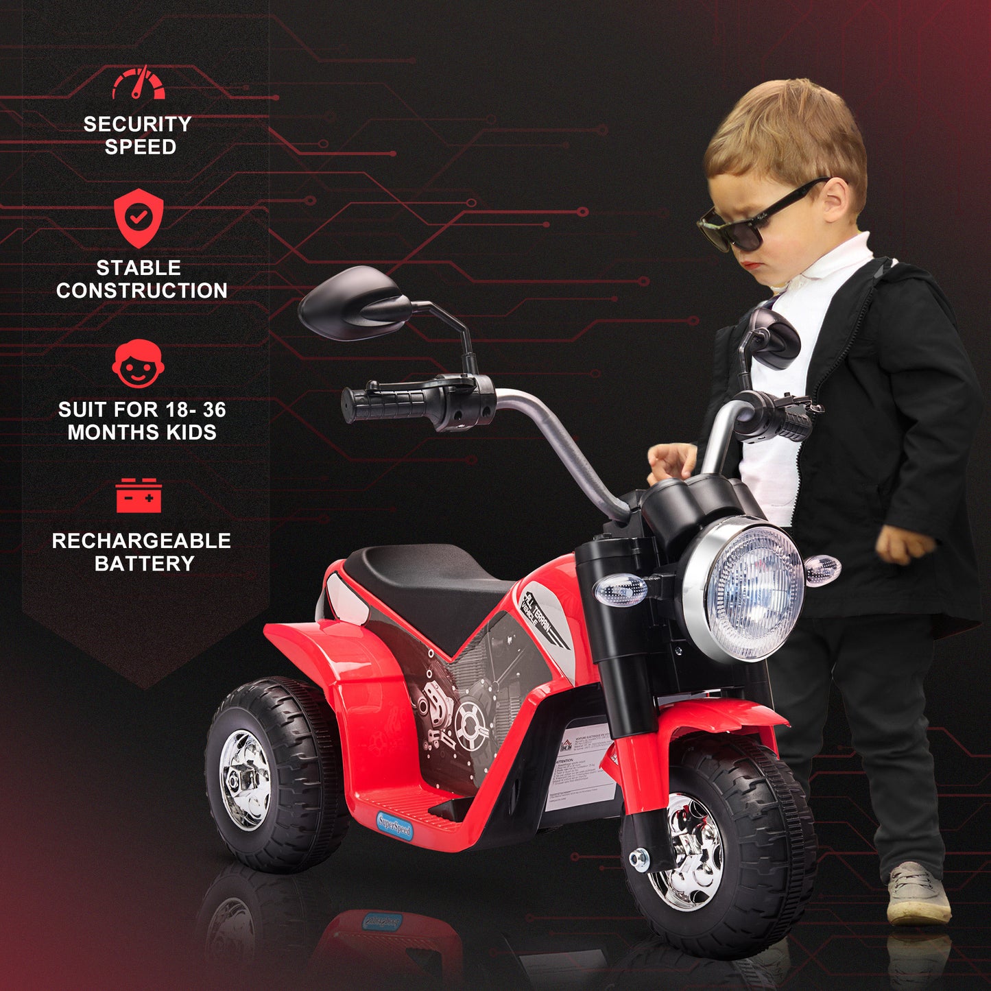 US Local Electric Motorcycle for Kids