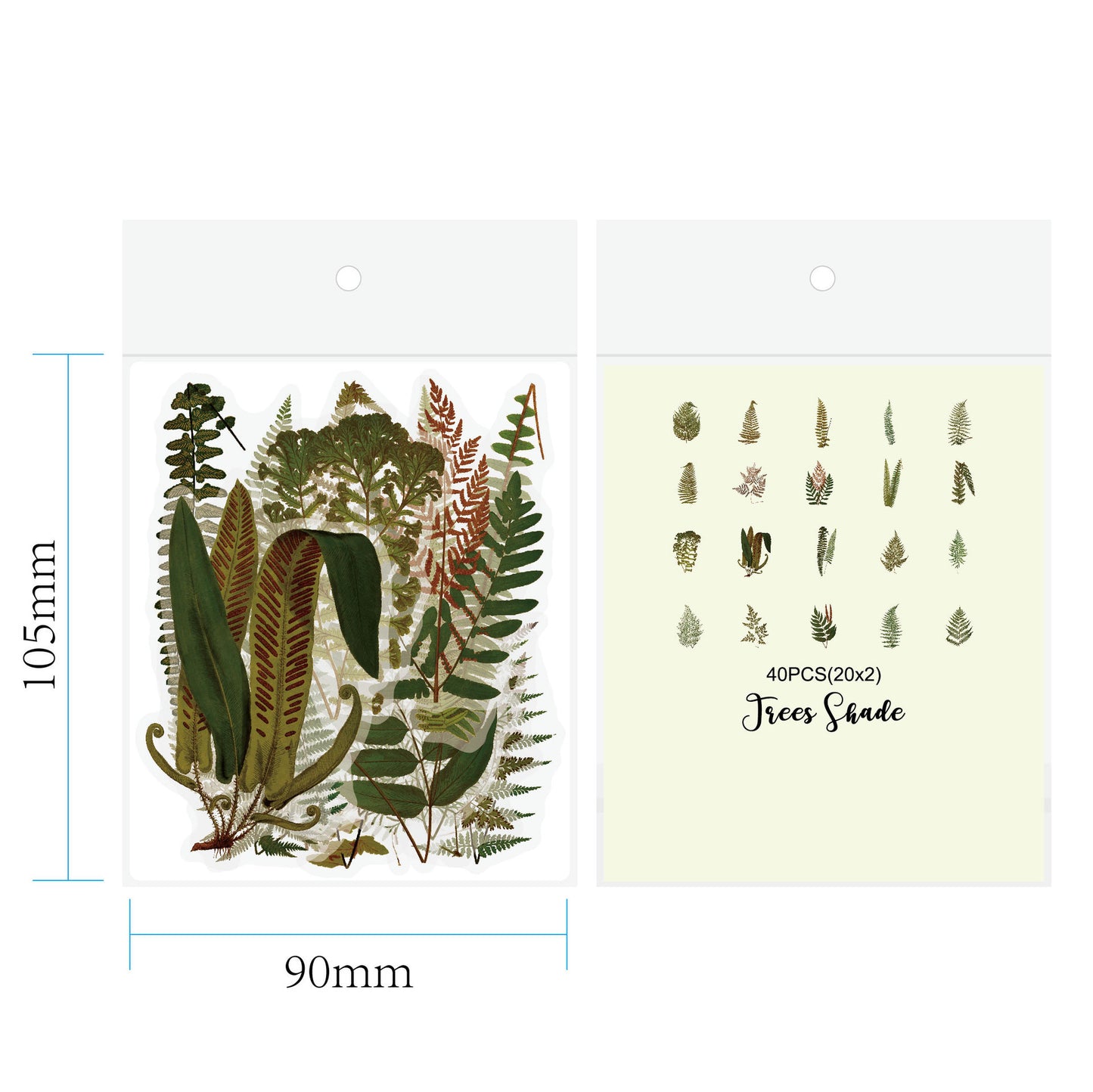 US Local Retro Flower Nature Book DIY Hand Account Material Mushroom Sticker