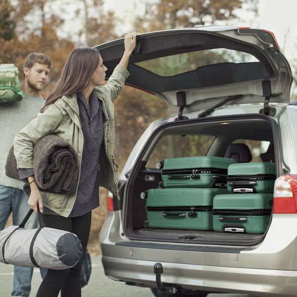 US Local Vertical Stripe Four In One Suitcase