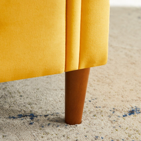 US Local Yellow Multifunctional Storage Rectangular Sofa Stool