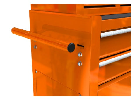 US Local High Capacity Rolling Tool Chest With Wheels And Drawers, 8-Drawer Tool Storage Cabinet--ORANGE