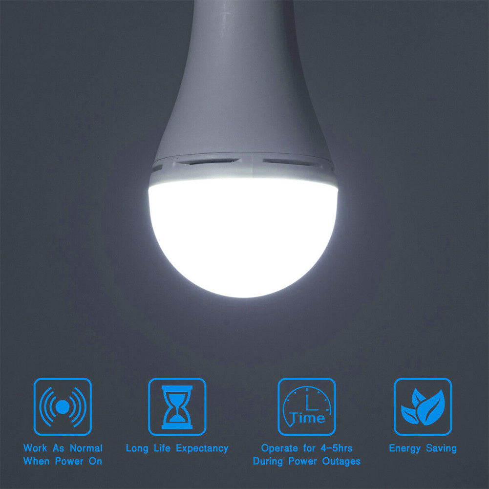 US Local R70 LED Fast Charging Built-in Battery Emergency Light Lighting Bulb, Power -9W, No Delivery On Weekends