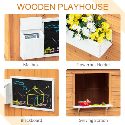 US Local Playhouse for Kids Outdoor with Working Door