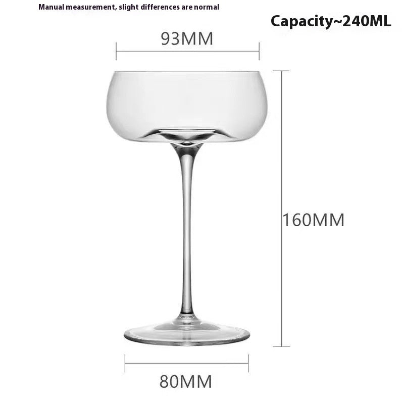 Fine Rod Champagne Drink SUNFLOWER Ice Cream High Leg Thin Wall Red Wine Cup