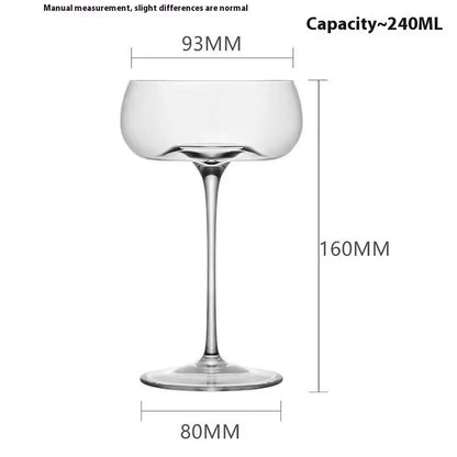 Fine Rod Champagne Drink SUNFLOWER Ice Cream High Leg Thin Wall Red Wine Cup