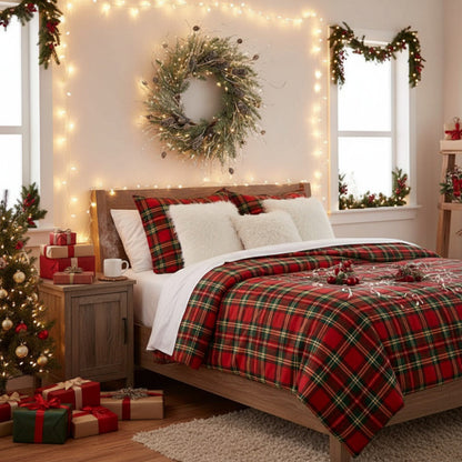 US Local Christmas Pine Wreath Pinecone & Greenery Holiday Door Decoration Pre-Lit Or Natural Style For Festive Home Decor FBA Shipment